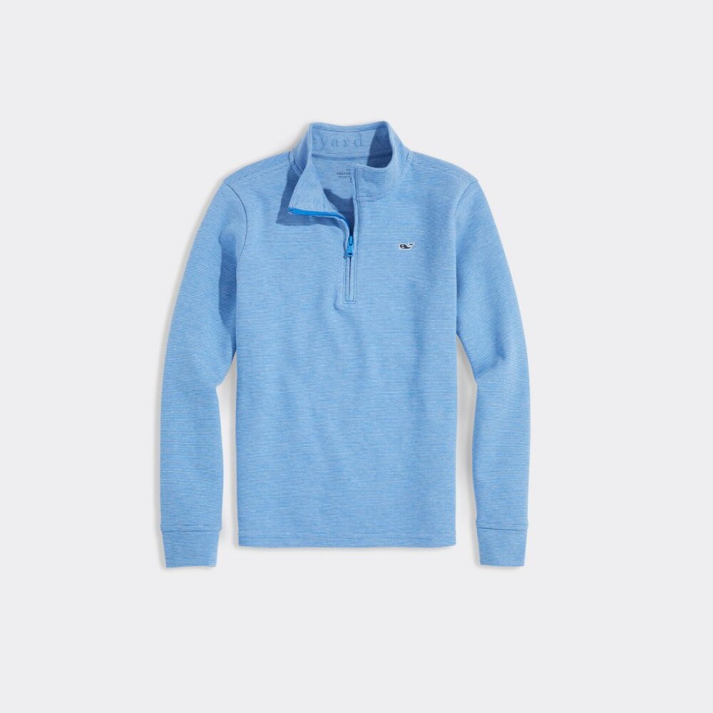 Vineyard Vines Blue Saltwater Quarter-Zip - Boys XL (18)